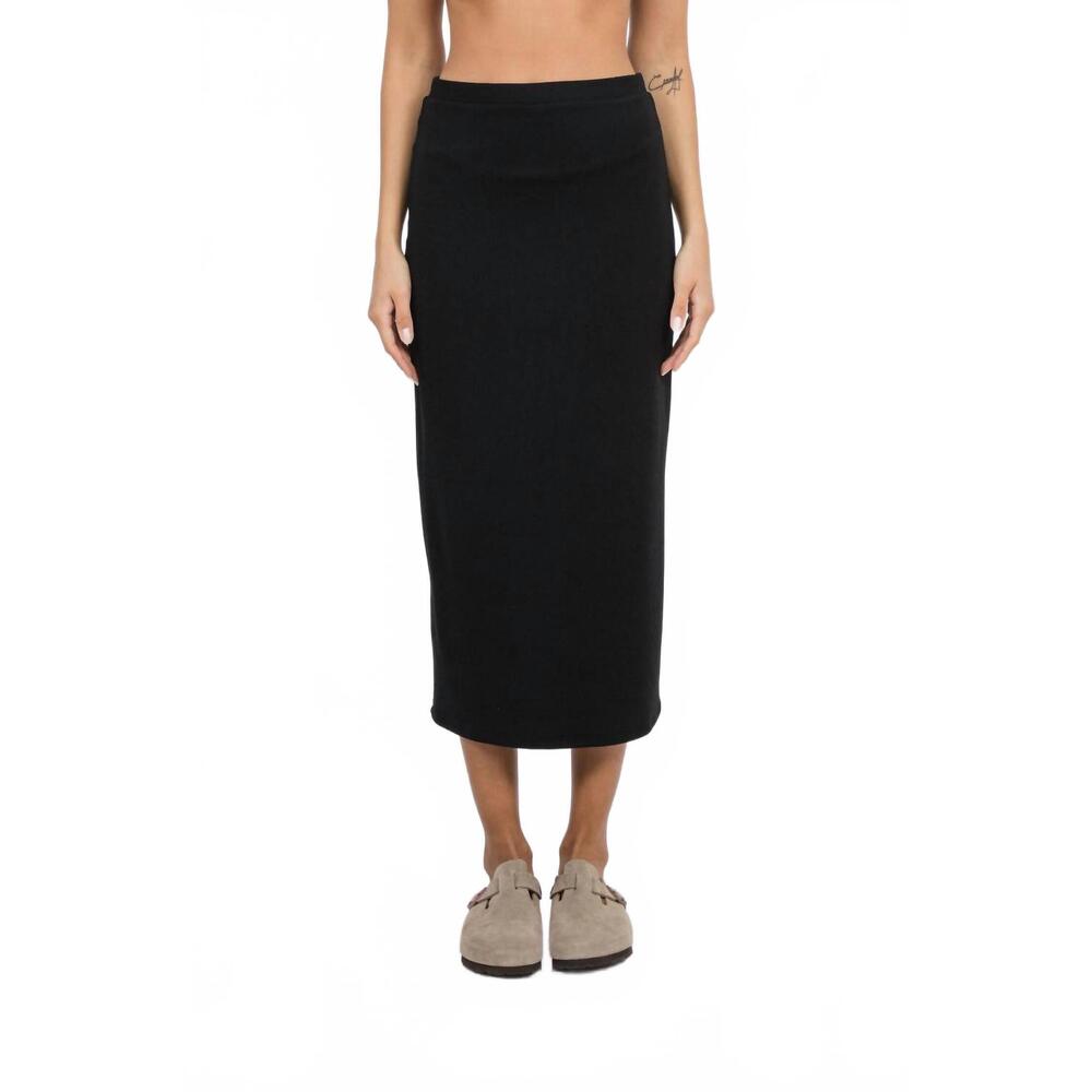 NEW CORINNE COLLECTION bailey midi skirt in black